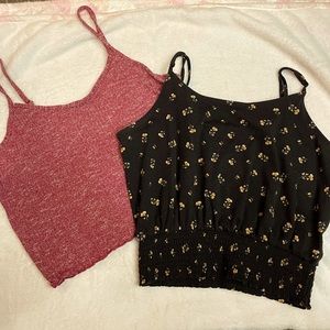 Two L/G crop tops